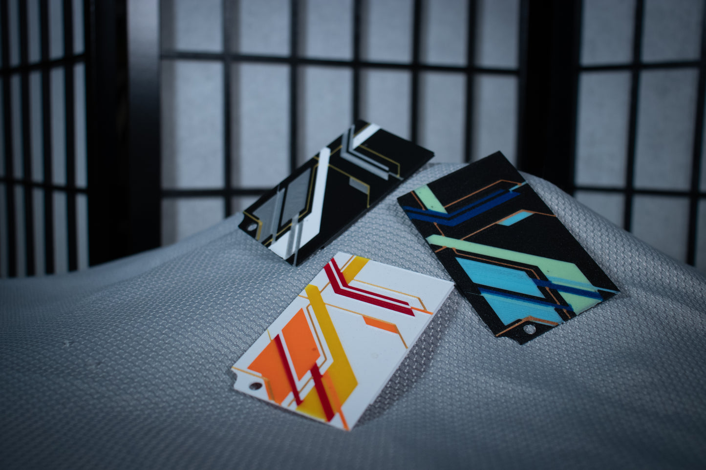 Modular Pop Up Credit Card Wallet - Geometric Label